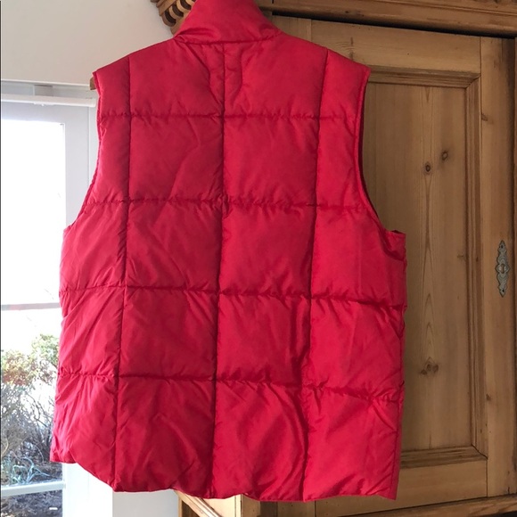 Lands' End Jackets & Coats Red Down Vest Poshmark
